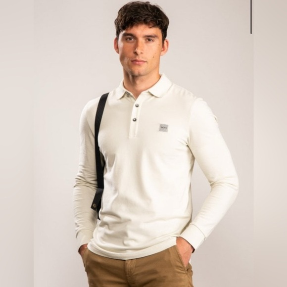 Hugo Boss Other - BOSS Boss Slim-Fit Passerby Long Sleeve polo shirt